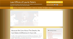 Desktop Screenshot of lauriepeterslaw.com